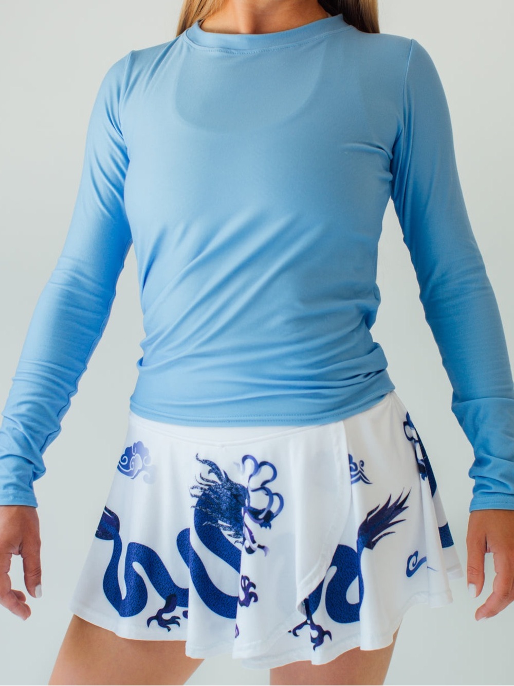 FAYE+FLORIE Holly White Dragon Skirt Tennis Pickleball Women Size Medium - Picture 13 of 15